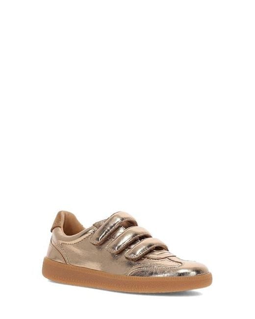 Frye Brown Milly 3 Strap Low Top Sneaker