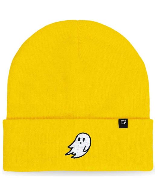Alix Yellow Ghost Beanie for men