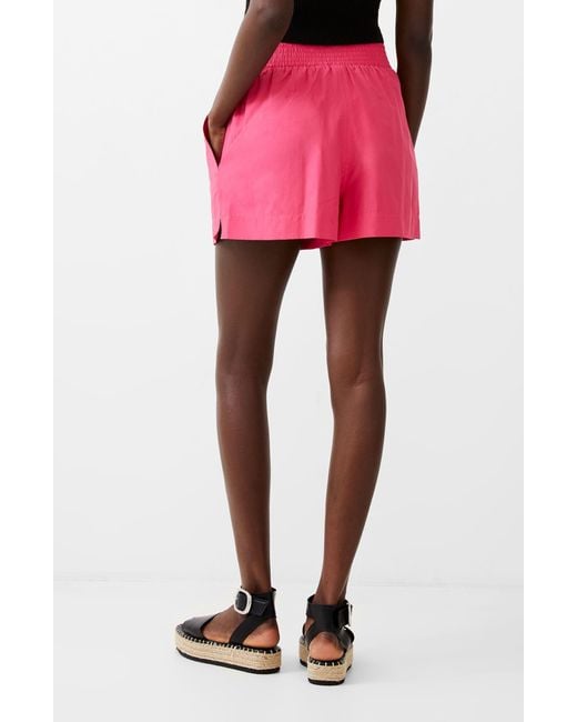 French Connection Pink Poplin Shorts