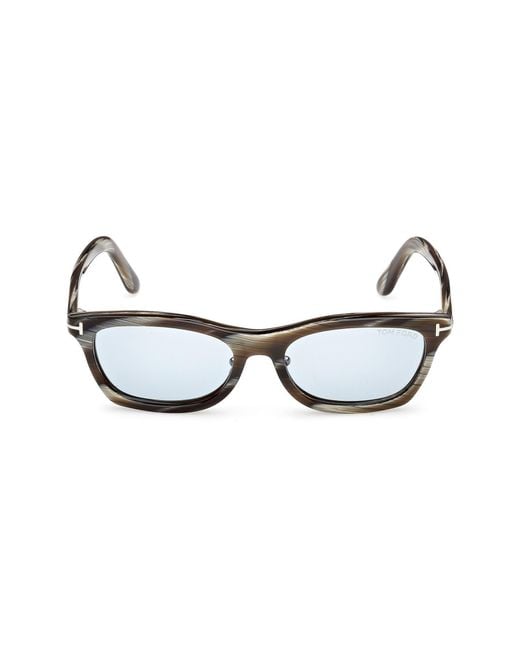Tom Ford Brown 53Mm Rectangular Sunglasses for men