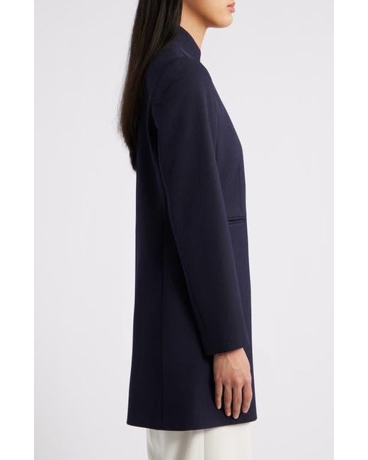 Tahari Blue Twill Topper