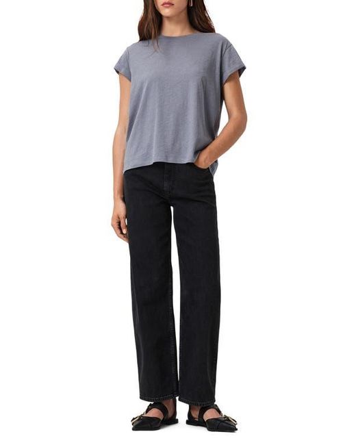 AllSaints Gray Anna Cotton T-Shirt
