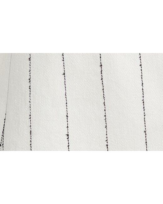 Boss Natural Jia Pinstripe Linen Blend Blazer