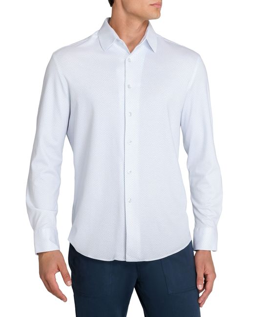 Brooklyn Brigade White Solid Knit Long Sleeve Basic for men