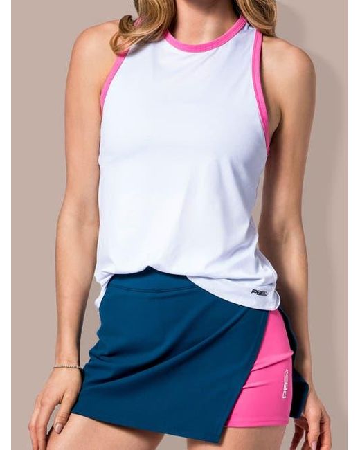 PB5star Blue Side Split Skirt