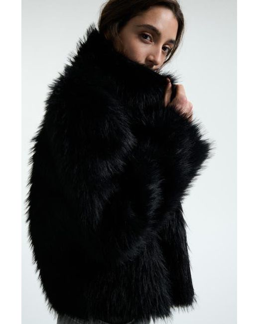 H&M Black Double-Faced Jacket