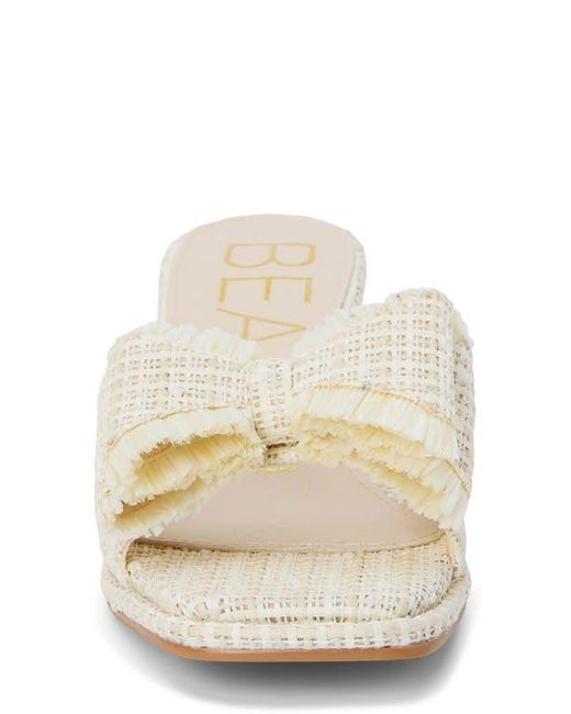 Matisse Natural Penelope Kitten Heel Slide Sandal