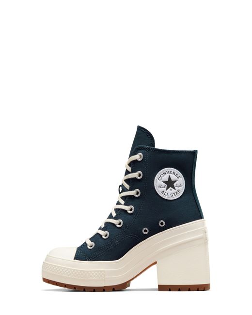 Converse Blue Chuck 70 De Luxe Block Heel Sneaker