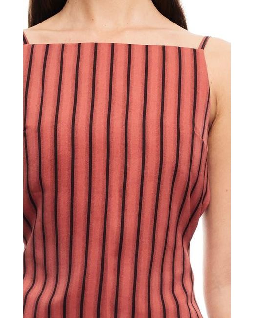 Lioness Red Horizon Stripe Open Tie Back Top