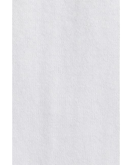 BBCICECREAM White Bb Curve Logo Graphic T-Shirt for men