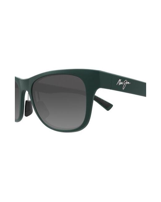 Maui Jim Black Kapeau 54Mm Polarizedplus2 Rectangular Sunglasses for men