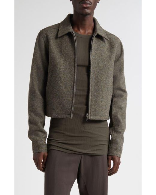 Rick Owens Brown Concordians Alice Brad Wool Jacket for men