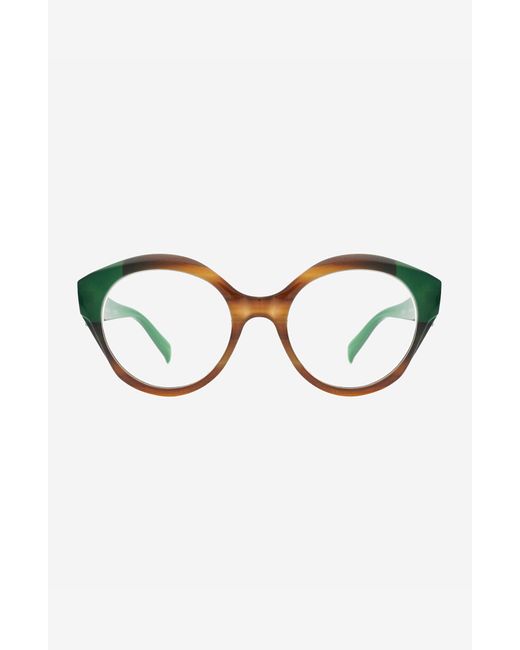 Reality Eyewear Green La Collette Reader Glasses