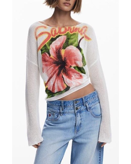 Desigual Blue Fine Knit Sweater