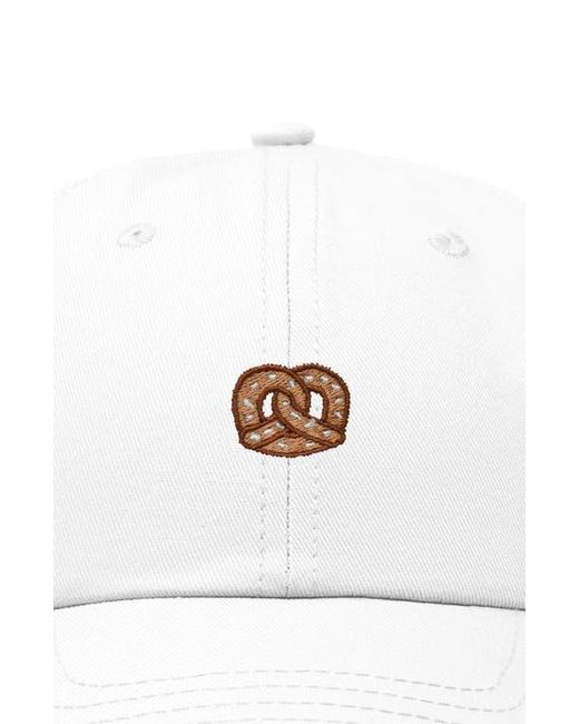 Alix White Pretzel Dad Cap