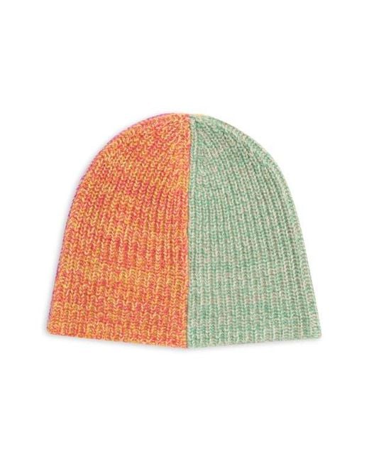 Waste Yarn Project Pink Yaya Colorblock One Of A Kind Beanie for men
