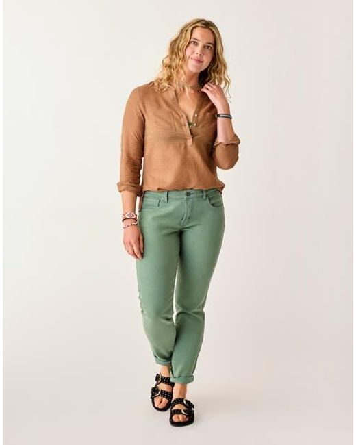 Carve Designs Green Carson Jean