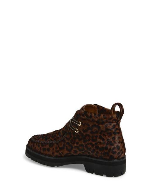 Rag & Bone Brown Cameron Genuine Calf Hair Lace-Up Boot