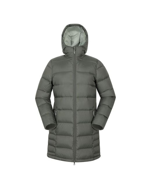 Mountain Warehouse Gray Stratus Extreme Packable Long Down Jacket