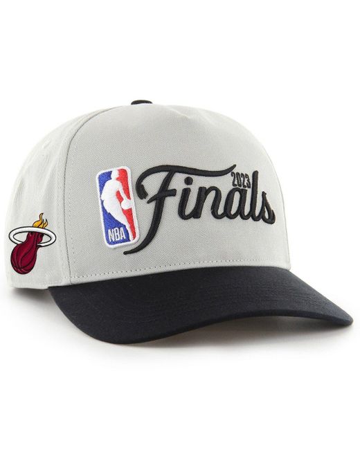 '47 / Black Miami Heat 2023 Nba Finals Side Logo Two-tone Hitch Adjustable Hat At Nordstrom for men