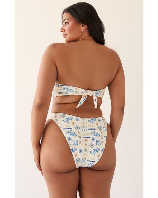 Dippin' Daisy's Brown Lotus Bandeau Bikini Top