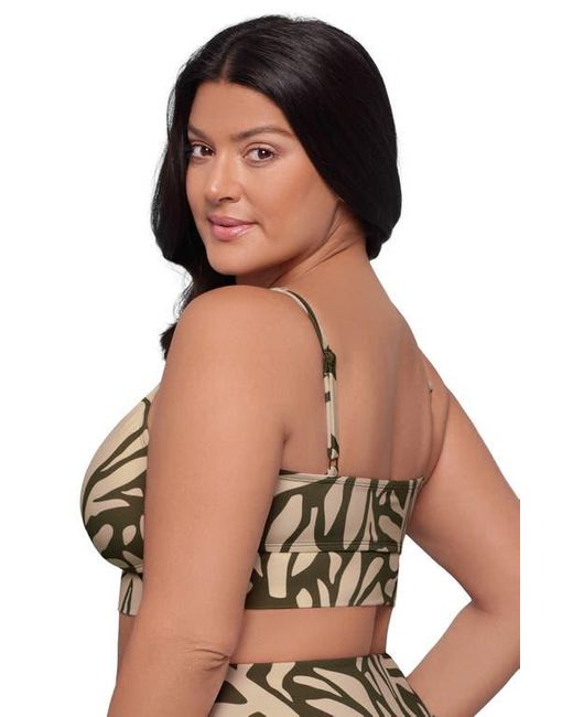S3 Black U-Wire Adjustable Midkini Swim Top