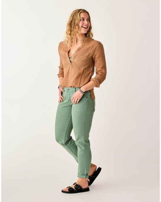 Carve Designs Green Carson Jean