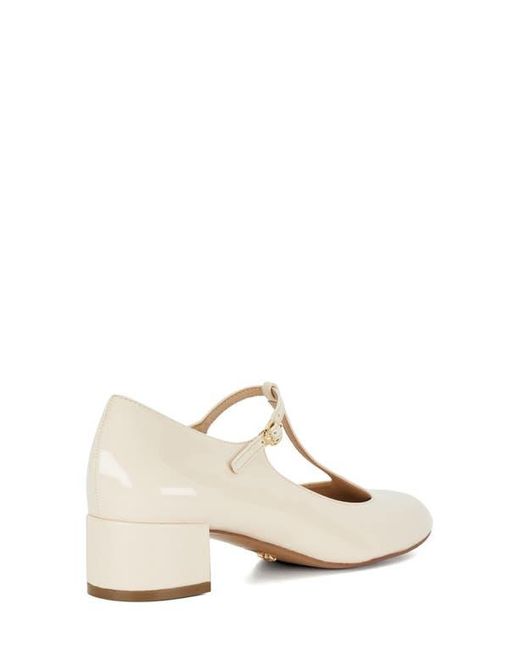 Dune Natural Believable T-Strap Pump