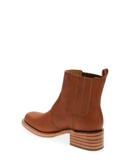 Frye Brown Campus Platform Chelsea Boot