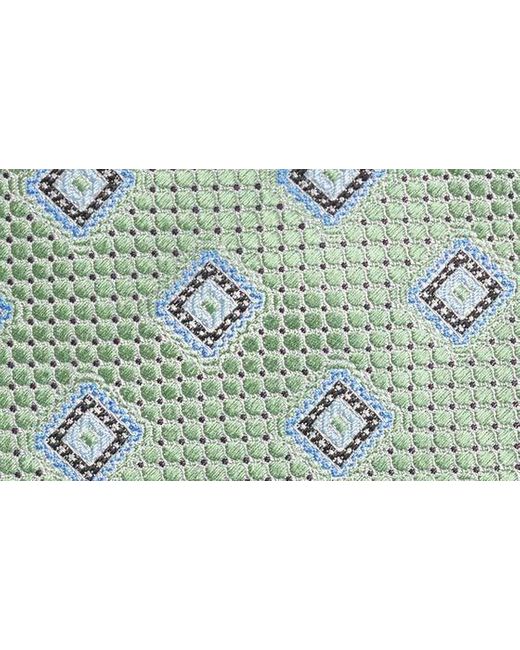 Nordstrom Green Geometric Silk Tie for men