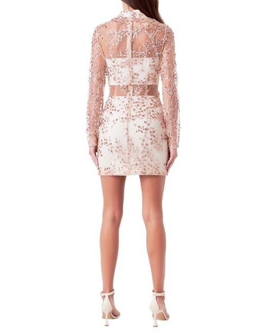 knee length dresses for ladies Sleeved Pink Sequin Mini Homecoming Dress