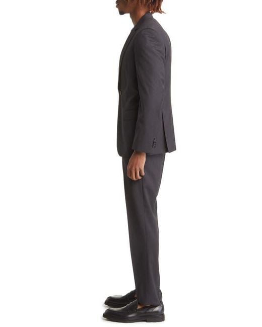 Boss Black Huge Solid Wool Suit for men