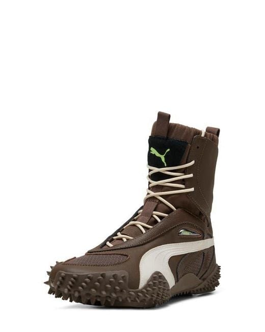 PUMA Brown Mostro Mid Sneaker Boot