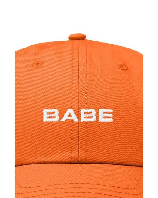 Alix Orange Babe Embroidered Cap