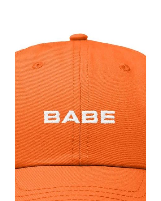 Alix Orange Babe Embroidered Cap