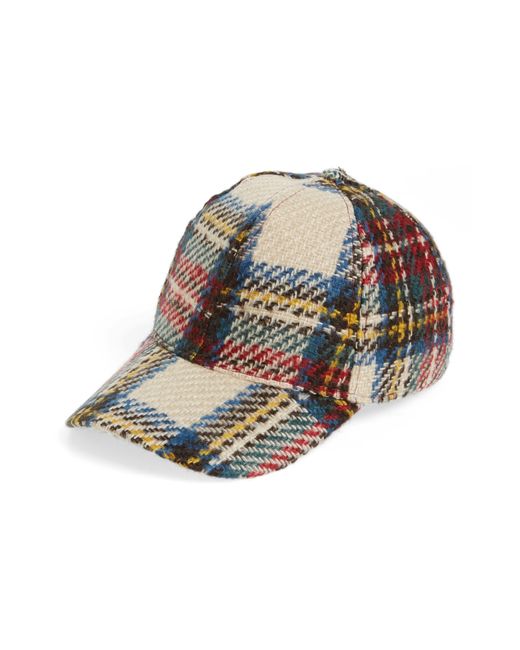 David & Young Plaid Baseball Cap Lyst