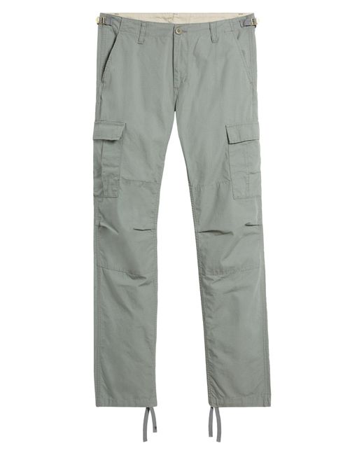 Carhartt Gray Aviation Ripstop Cotton Cargo Pants for men