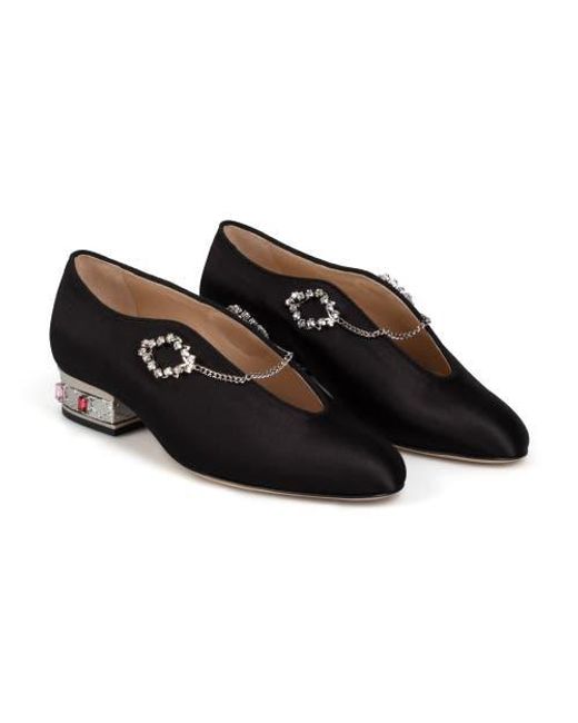 AIMÉE ANN LOU Black Iris Slip-On Oxford