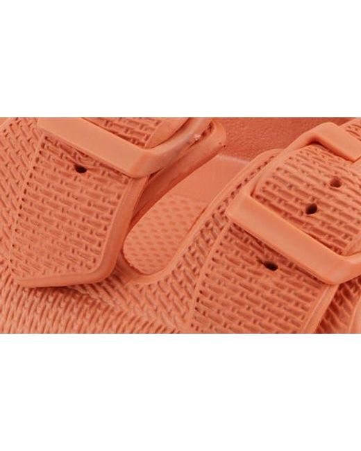 Flexus by Spring Step Orange Bubbles Waterproof Slide Sandal