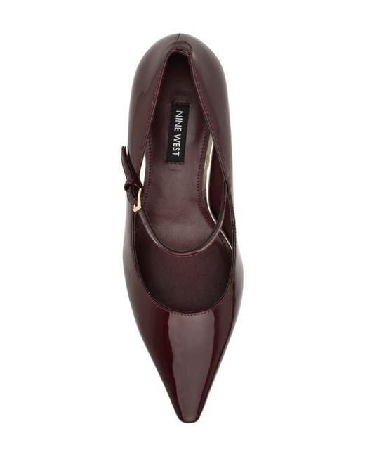 Nine West Brown Krest Mary Jane Pump