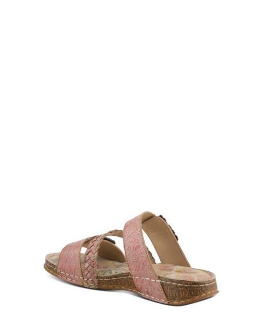 Spring Step Brown Astra Slide Sandal