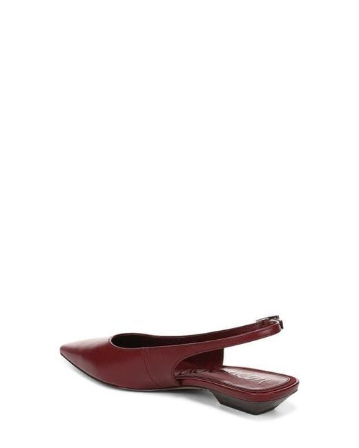 Sam Edelman Red Netty Slingback Pointed Toe Flat