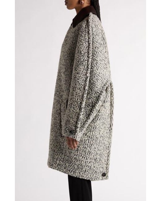 Boucle cocoon coat 2025