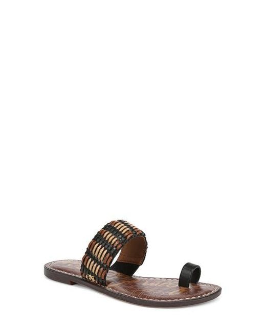 Sam Edelman White Gemini Toe Loop Sandal