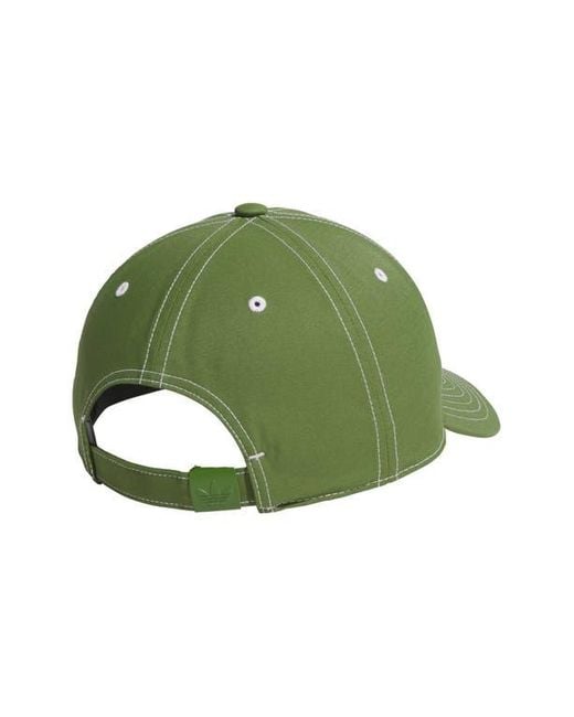 Adidas Green Stealth Strap Back Baseball Cap for men