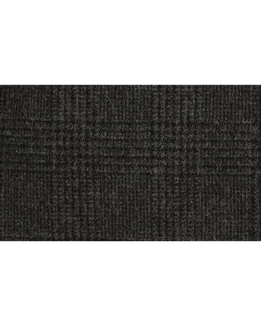 Sam Edelman Black Houndstooth Layered Wool Blend Coat