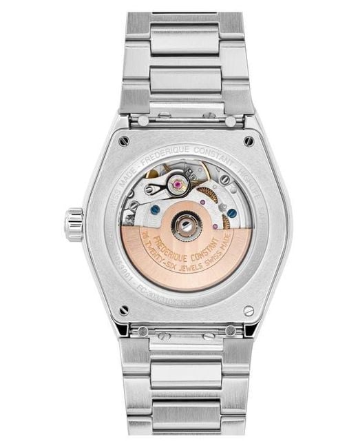 Frederique Constant Gray Highlife Diamond Automatic Bracelet Watch, 34Mm for men