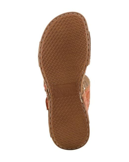 Spring Step Women's Brown Astra Slide Sandal
