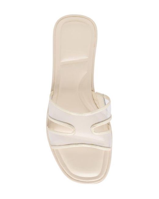 Dolce Vita White Flori Slide Sandal
