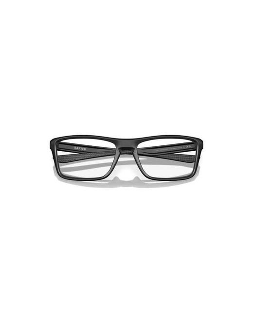 Oakley Black 55Mm Rectangle Optical Glasses for men